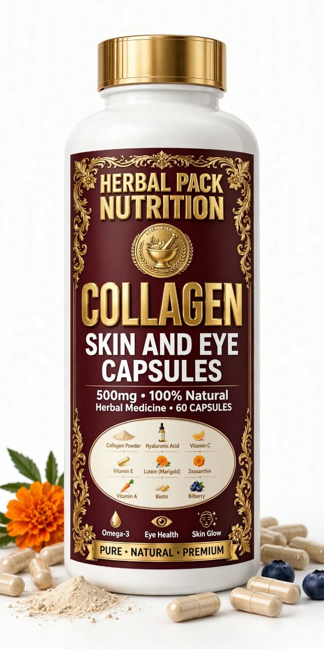 Collagen Skin and Eye Care Capsules bottle